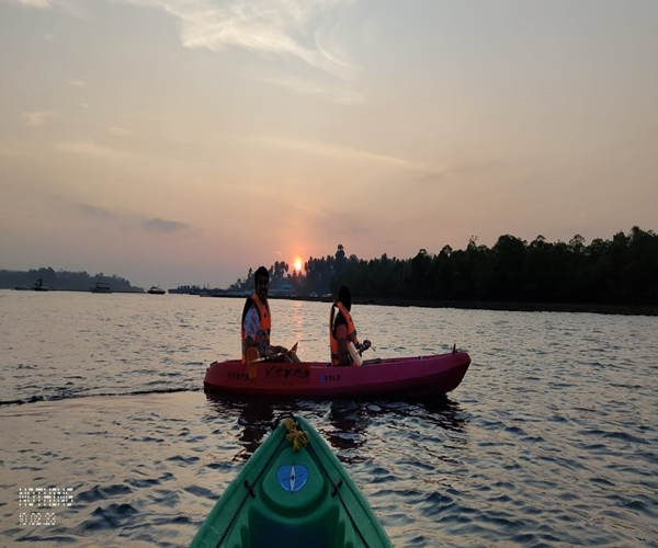 Sunset kayaking adventure in Havelock, Andaman