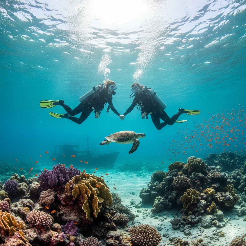 Shore Dive Nemo Reef adventure in Havelock, Andaman
