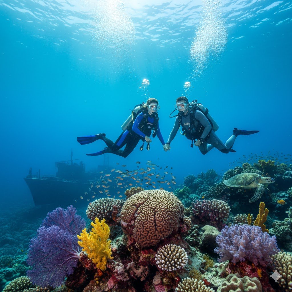 Boat Dive Red Piler adventure in Havelock, Andaman